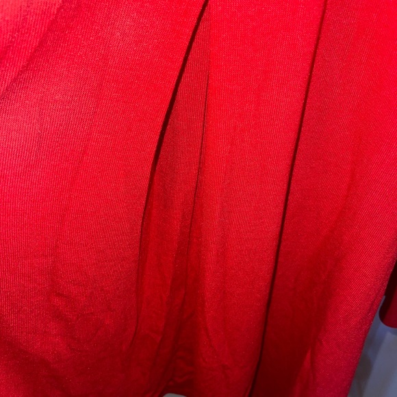 Avenue Womens Plus‎ Size 4X 30/32 Red Beaded V Neck Sweater NWT - Picture 4 of 6